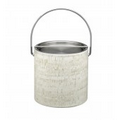 3 Qt. Stucco Cork Ice Bucket with Stainless Bar Lid